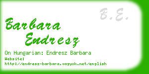 barbara endresz business card